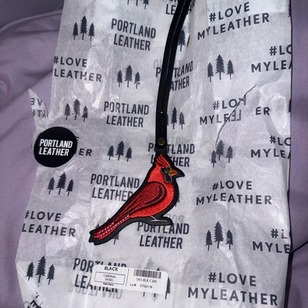 Portland Leather Red Cardinal Tassel